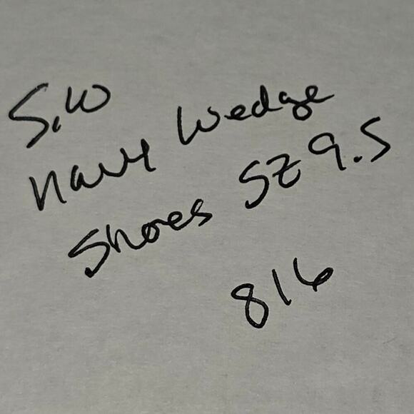 Stuart Weitzman Passive Black Leather Wedge Open Toe Women's Shoes Size 9.5 - Picture 9 of 10